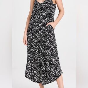 NWOT Z Supply Black and White Floral Wide-Leg Jumpsuit - Size small